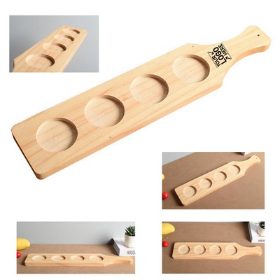 Wooden Beer Flight Tasting Board
