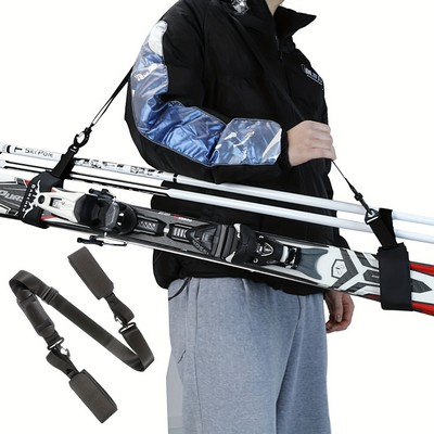 Adjustable Shoulder Ski Straps & Pole Carrier