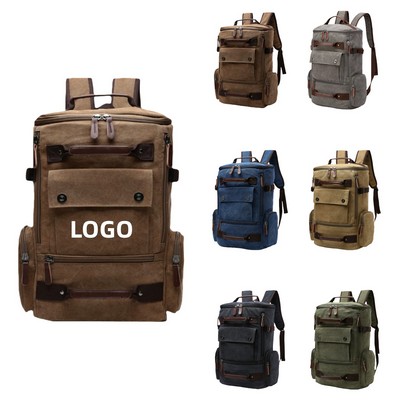 Vintage Canvas Large Capacity Backpack