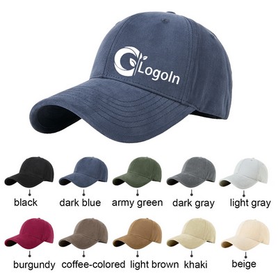 Baseball Cap Washed Distressed Twill Cotton