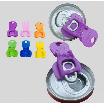 3in1 Soda Can Opener Easy Tab Puller & Protective Dust/Bug Cover for Cans 6pcs Set