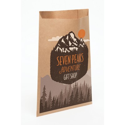 Digital Full Color 2-Sided Natural Merchant Paper Bag (7.5" x 10")