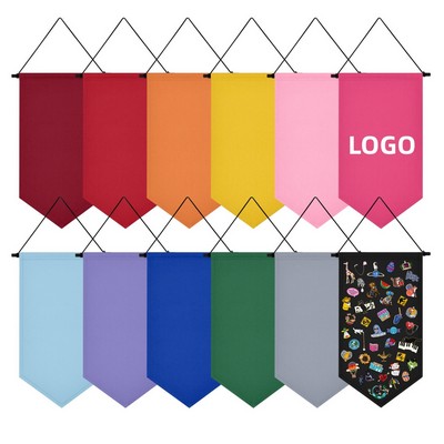 Canvas Pin Display Banner for Brooch Jewel Decor