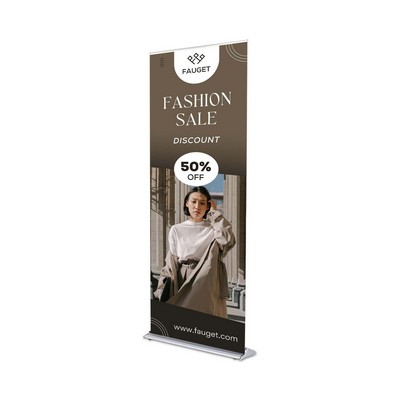 Silverstep 36" x 69" Retractable Banner Stand (Graphic only)