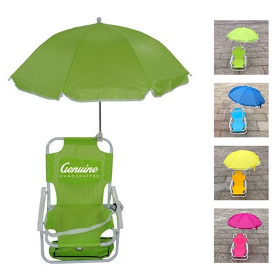 Children Folding Beach Chair with Umbrella