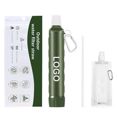 Outdoor Portable Direct Drinking Water Filtration Emergency Survival Gear Water Purifier