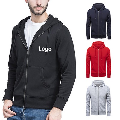 Unisex French Terry Full-Zip Hooded Sweatshirt