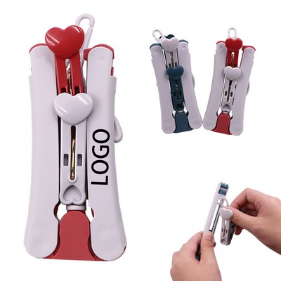 Folding Clothes Hangers with Clip