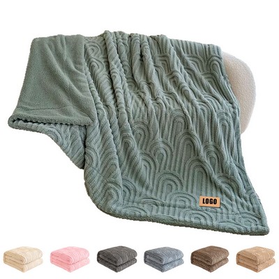 39" × 59" Thick Sherpa Fleece Throw Soft