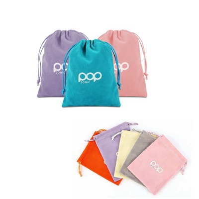 Drawstring Velvet Bag
