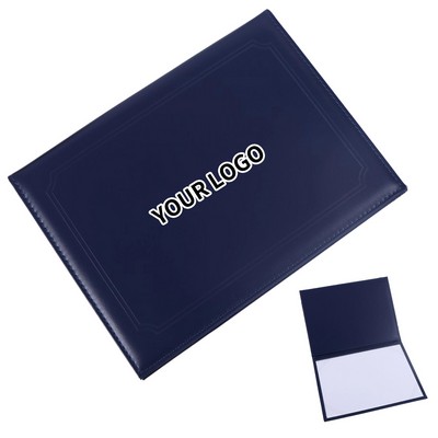 PU Leather Certificate Presentation Folder