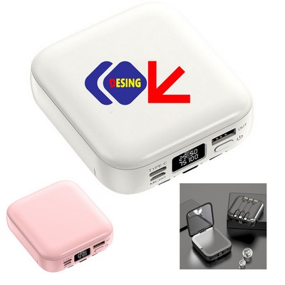 20000 mAh Mini Fast Charging Power Bank with Mirror