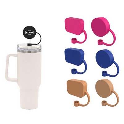 Silicone Straw Caps, Waterproof Dustproof Reusable Straw Covers, Custom Logo Topper