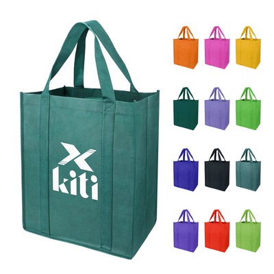 Large Non-Woven Grocery Tote Bag With PE Bottom Board