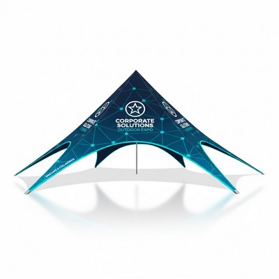 40' Single Pole Sky Star Tent - Full Color
