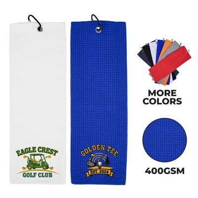 Premium Waffle Texture Pro Golf Towel