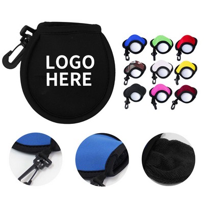 Collapsible Golf Ball Cleaner with Clip