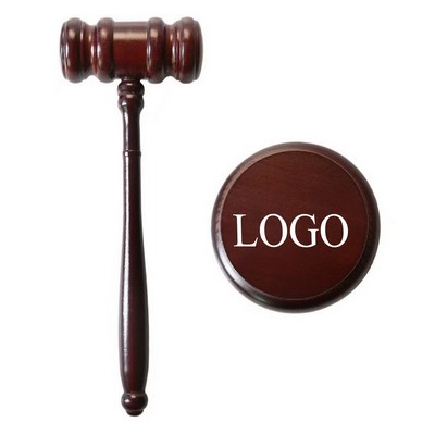 Wooden Gavel and Block Set
