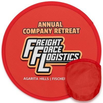 Folding Flyer With Pouch