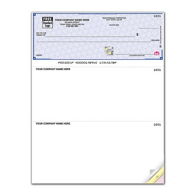 Lined High Security Multi-Purpose Laser Top Checks (2 Part)