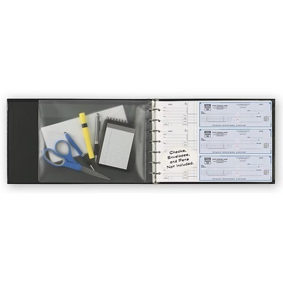 Seven Ring Binder for 3-On-A-Page Checks