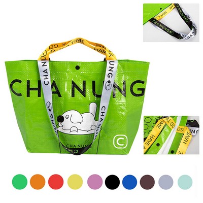 Custom Premium Quality Recycled 130 GSM Full Color Laminated Woven Bag