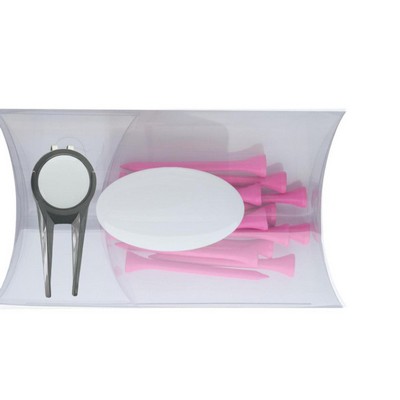 Clear Pillow Pack Golf Gift Set - Divot Repair Tool & Tees