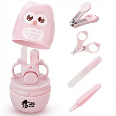 Baby Grooming Kit With Clippers Scissors File Case