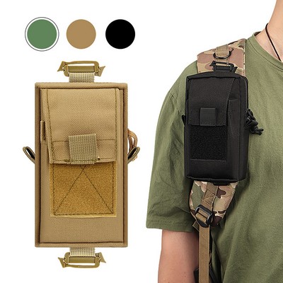 Tactical Backpack Strap Phone Pouch