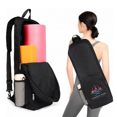 Slim Yoga Mat Carrier Bag – Portable Sling Backpack for Yoga & Fitness Gear