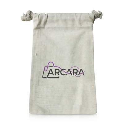 Mid-Size Cotton Canvas Drawstring Pouch