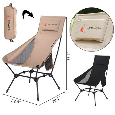 Foldable Beach Chair with Iron Frame