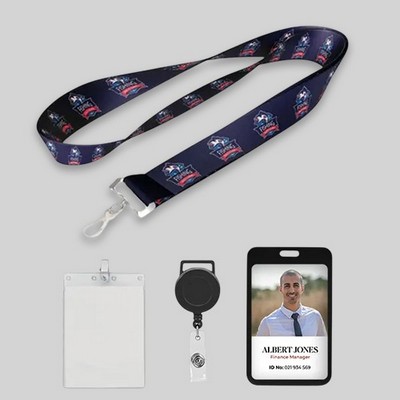 Custom Dye Sublimated Full Color Lanyard-B- 3/4"