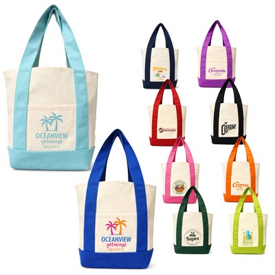14 oz. Mini TJ Canvas Tote Bag- 13" x 11"x 6"