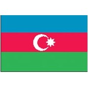 5'x8' Azerbaijan U.N. Nylon Outdoor Flag - Style B