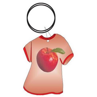 Apple T Shirt Executive Key Chain w/Mirrored Back (4 Square Inch)