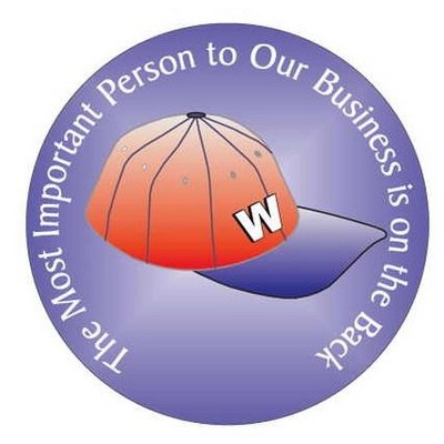 Baseball Cap Photo Hand Mirror (2½" Diameter)