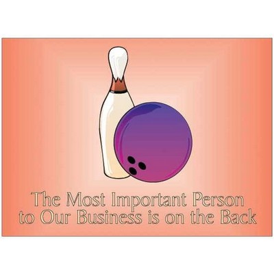 Bowling Pin & Ball Rectangle Photo Hand Mirror (2½"x3½")