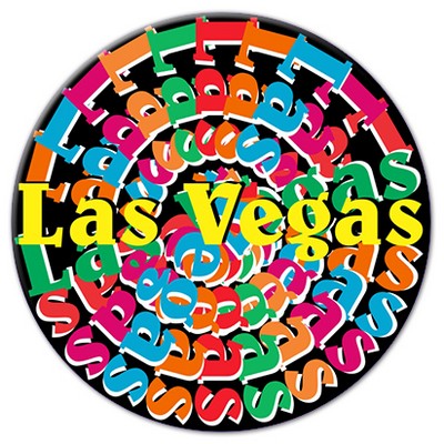 Las Vegas (Step/Repeat) Chip Maxi Magnet (10 Square Inch)