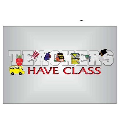 Teacher's Have Class Rectangle Metal Photo Magnet (2"x3")