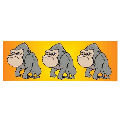 Gorilla Panoramic Metal Photo Magnet (1 5/8"x4 5/8")