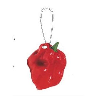 Red Habanero Pepper Zipper Pull