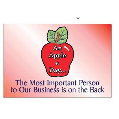 Apple w/Daily Apple Slogan Photo Hand Mirror (2"x3")