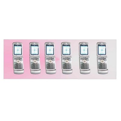 Cell Phone Panoramic Badge w/ Bar Pin