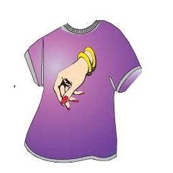 Manicured Hand T-Shirt Lapel Pin