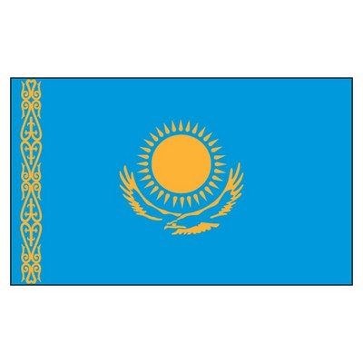 Kazakhstan National Flag (3'x5')