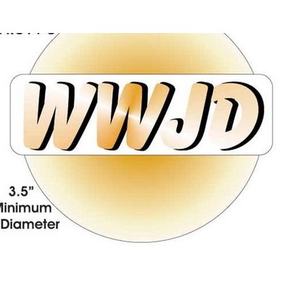 WWJD Acrylic Coaster w/Felt Back