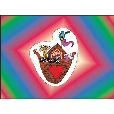 Noah's Ark Rectangle Badge w/ Bar Pin (2"x3")