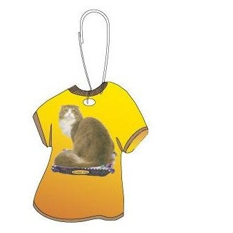 Scottish Fold Cat T-Shirt Zipper Pull