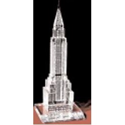 Crystal New York Chrysler Building Sculpture (8")